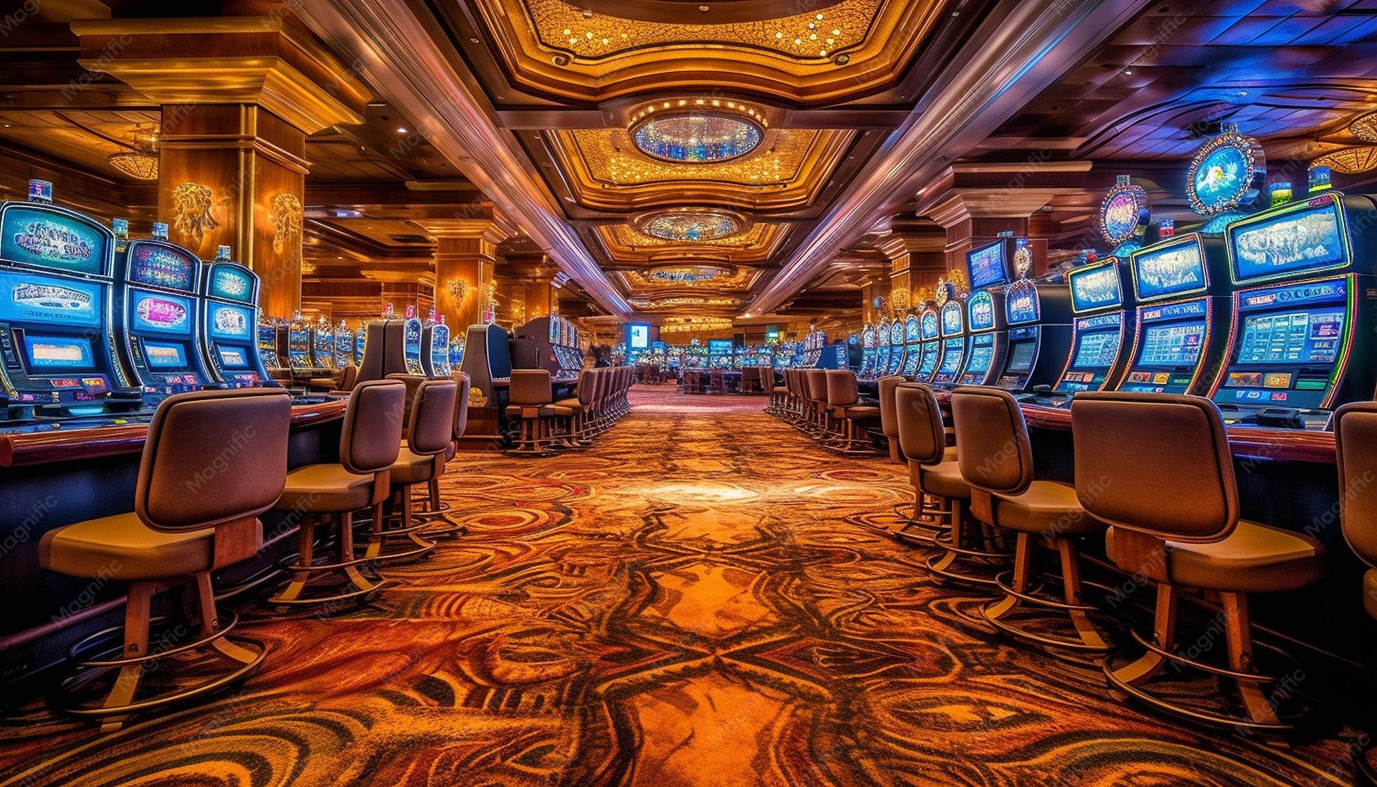 Casino game selection interface